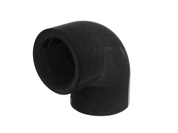 Zehnder_CSY_ComfoFit Therm bend DN90 Rendering Zehnder ComfoFit Therm Comfortable indoor ventilation Angled view