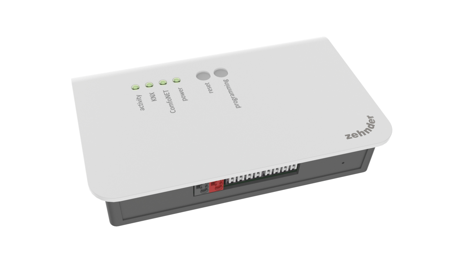 Gateway Zehnder ComfoConnect KNX C Cut-Out Zehnder ComfoConnect KNX C Comfortable indoor ventilation Side view