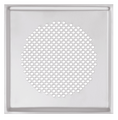 stainless steel, Design-Grille Venezia, CLRF, TVA, wall integration, ceiling, square